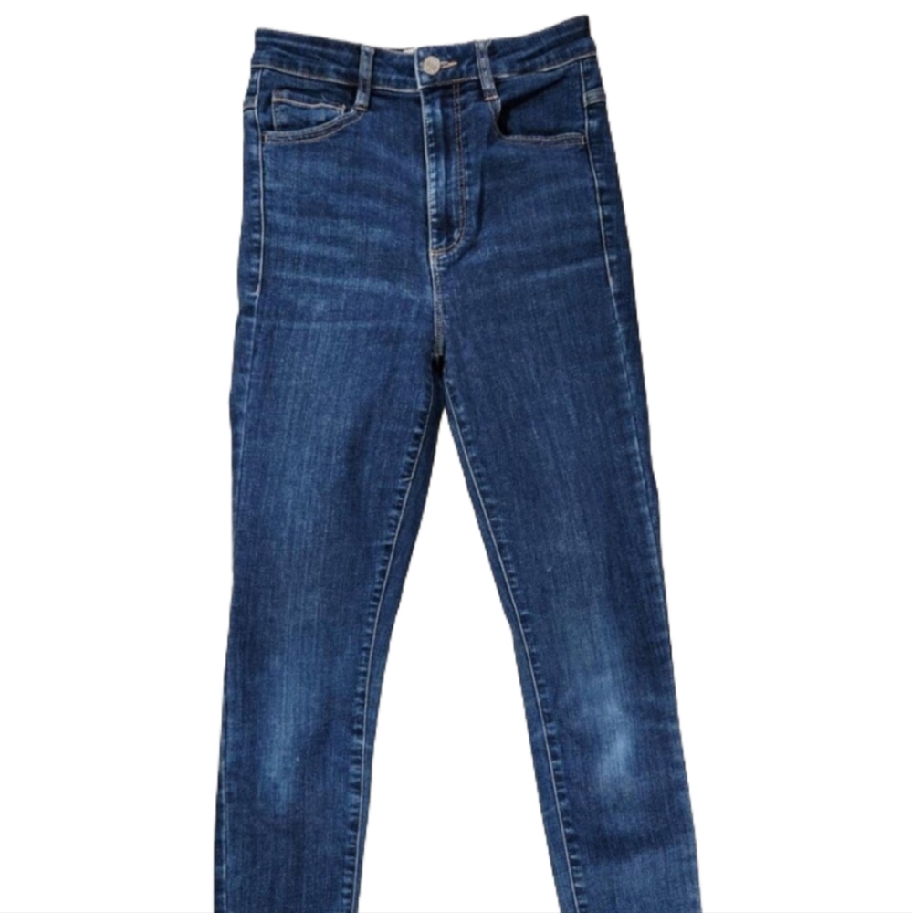 Garage size 03 high waisted skinny dark wash jeans